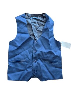 Perry Ellis Boy Navy Dress Vest 14